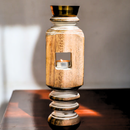 Illumina Candlestand | Candle Holder | Mango Wood & Brass