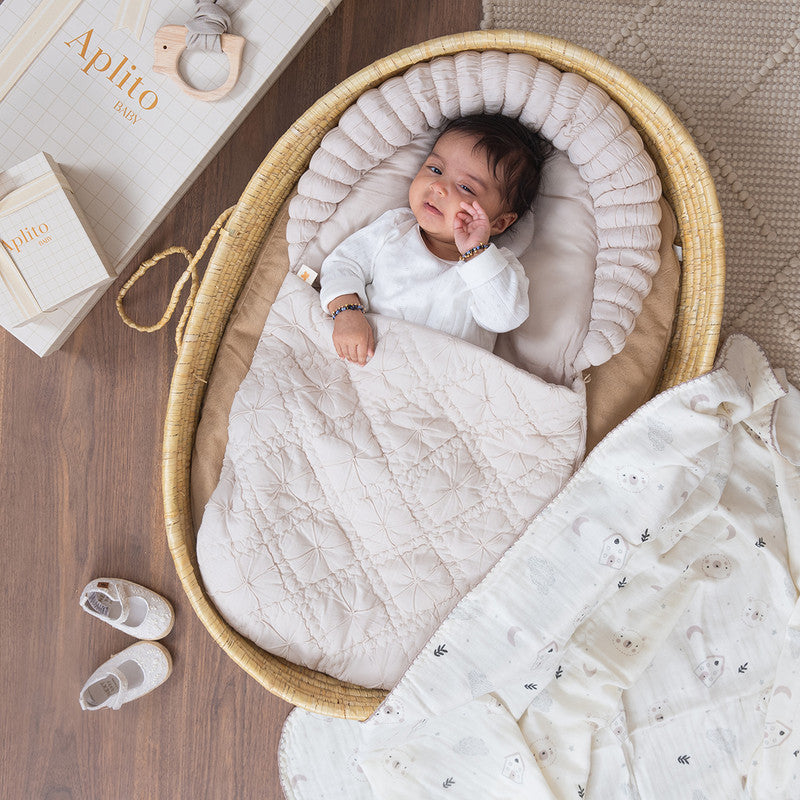 Cotton Baby Sleeping Bag | Comfort Cloud | Beige.