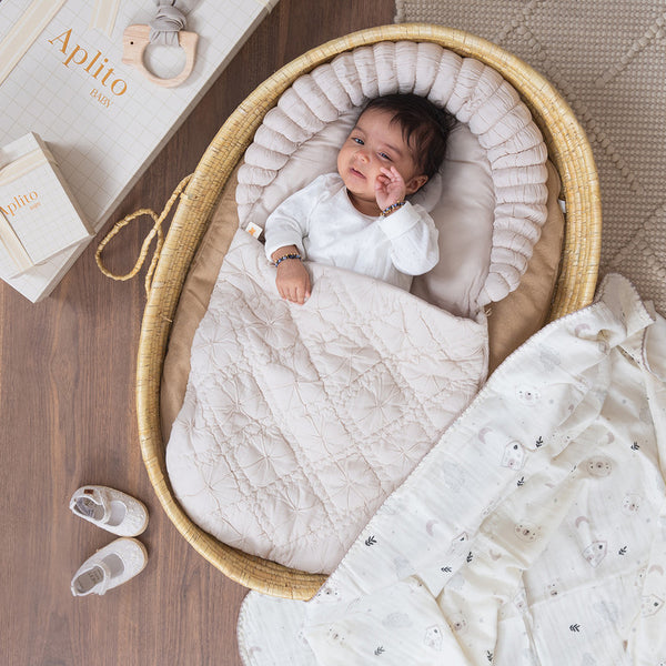 Cotton Baby Sleeping Bag | Comfort Cloud | Beige.