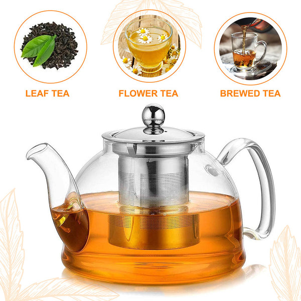 Borosilicate Glass Kettle With Infuser | 1 Litre