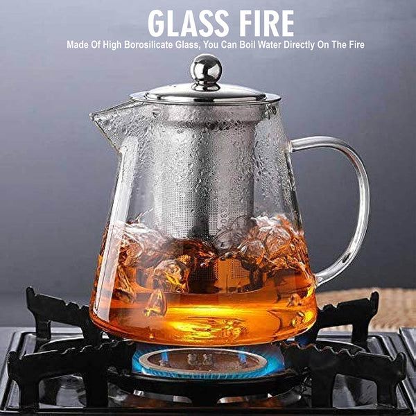 Borosilicate Glass Kettle With Infuser | 1 Litre