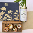 Festive Gift Box | Tisane Tea | Soy Wax Diyas | Set of 9