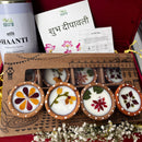 Festive Gift Box | Tisane Tea | Soy Wax Diyas | Set of 9