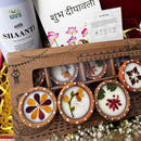 Festive Gift Box | Tisane Tea | Soy Wax Diyas | Set of 9