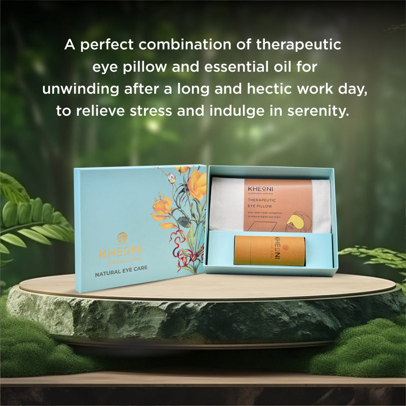 Festive Gift Box | Natural Eye Care | Eye Pillow | Essential Oil | Set of 2