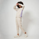 Organic Cotton Joggers Set for Women | Off-White & Lilac