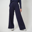 Organic Cotton Jogger Pants for Women | Wide | Navy