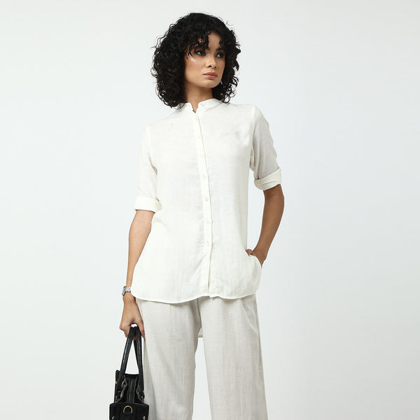 Off-White Shirt for Women | Linen Modal