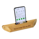 Bamboo Sound Amplifier | Mobile Stand | Beige | 27 cm