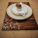 Wooden Table Mat | Place Mat | Foldable | Brown | 30 cm