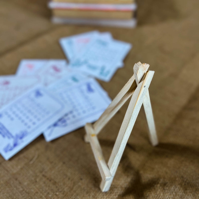 Plantable Calendar with Wooden Stand | Recycled Paper | Seed Paper | Multicolour