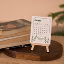 Plantable Calendar with Wooden Stand | Recycled Paper | Seed Paper | Multicolour