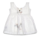 Baby Girl White Dress | Mulmul Cotton | Hen Design