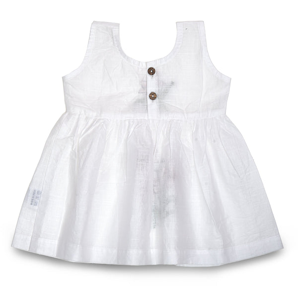 Baby Girl White Dress | Cotton |  Embroidered | Pack Of 3