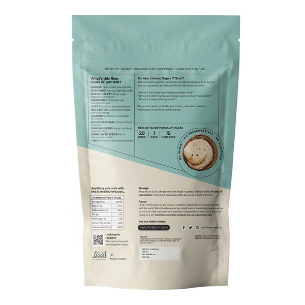 Flour | Super 7 Flour | Nuts, Millets, Seeds & Lentils | 800 g