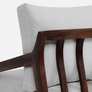 Sheesham Wood Chair | Beige & Brown | Walnut Finish | 61 cm