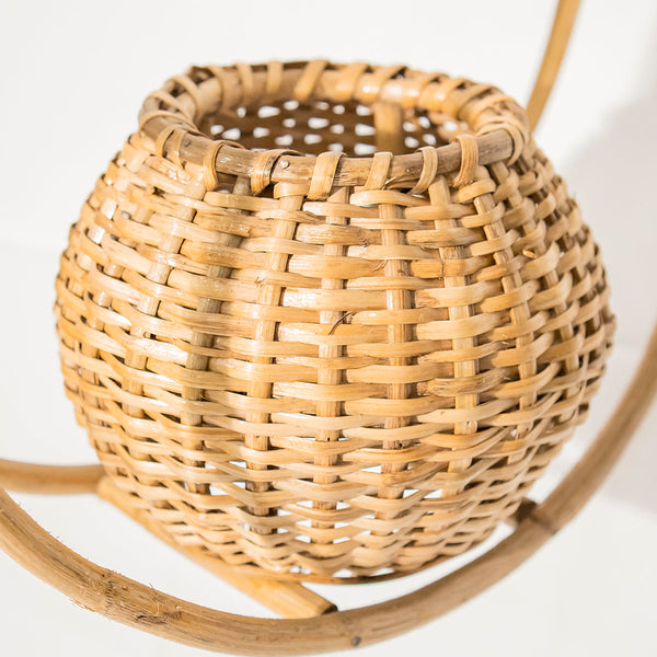 Rattan Wall Hanging Planter | Wicker Baskets | Beige | 45 cm