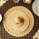 Rattan Napkin Rings | Beige | Set of 6