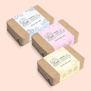 Body Soap | Shea Butter | Ubtan, Rose & Coffee | 100% Natural | Gentle Cleanser | 100 g | Set of 3