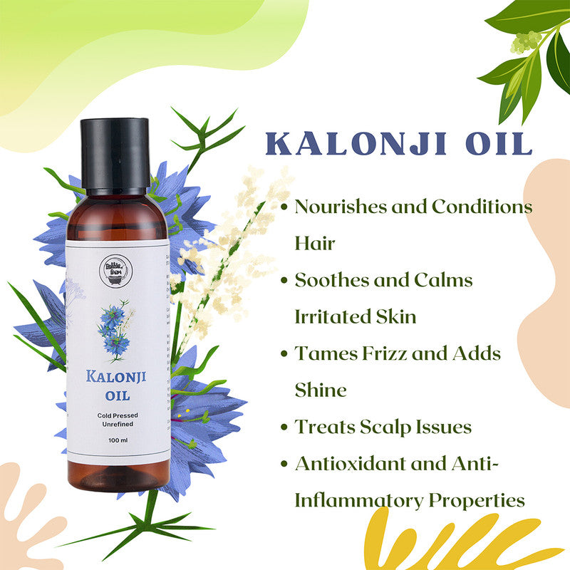 Kalonji Oil | Black Cumin Oil | Cold Pressed | Soothes & Calms | 100 ml