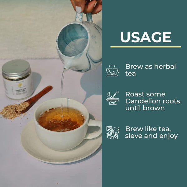Flower Tea Combo Set | Shyama Tulsi Leaves | Dandelion Root Tea | Set of 2