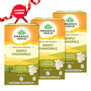 Organic India | Simply Chamomile Tea | 25 Tea Bags | Pack of 3 | Aid Menstural Cramps