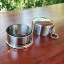 Portable Steel Cup| Collapsible cup | Silver | 130 ml