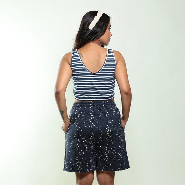 Organic Cotton Shorts for Women | Navy Blue