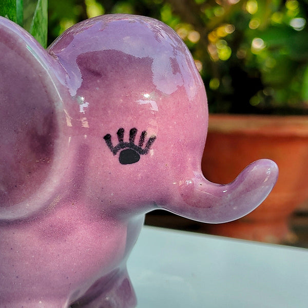 Ceramic Planters | Elephant Shaped | Purple