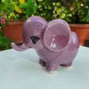 Ceramic Planters | Elephant Shaped | Purple