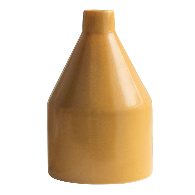 Ceramic Vase | Mustard |18 cm