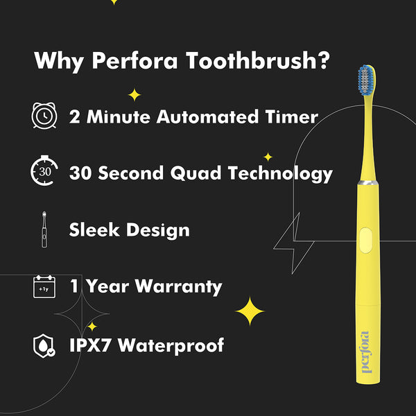 Perfora Electric Toothbrush | Sunshine Yellow