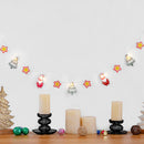 Decorative Light Bunting | Birch Wood | Santa Design | Multicolour | 118 inches