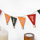 Decorative Bunting with Light | Birch Wood | Design | Multicolour | 118 inches