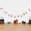Decorative Light Bunting | Birch Wood | Santa & Gloves Design | Multicolour | 118 inches