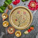 Brass Pooja Thali Set | Gold | Set of 6 | Gold |