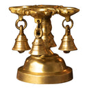 Brass Diya with Bells | Gold | 11 cm