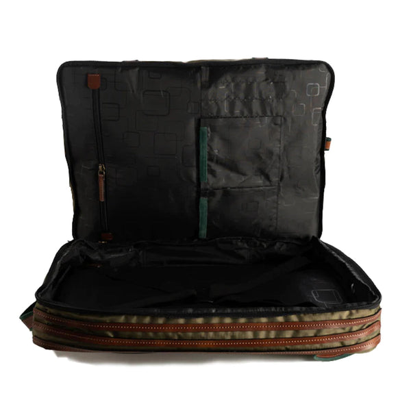 Canvas Carry On Backpack | Dual Compartment | Green