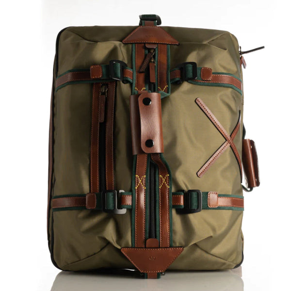 Canvas Carry On Backpack | Dual Compartment | Green