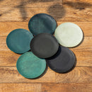 Mango Wood Coasters | Monsoon Coaster | Teal | Set of 6