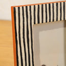 Wooden Photo Frame | Striped | Black & White | 4 x 6 inches