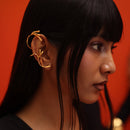 Brass Earcuff for Women | Twig Design | Gold Plated