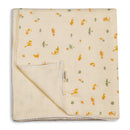 Cotton Muslin Baby Blanket | for Summers | Savanna Design | Off-White | 110 x 110 cm
