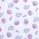Cotton Dohar Blanket for Kids | Shell Print | Pink & Purple