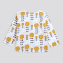 Cotton Night Suit for Kids | Marigold Print | Yellow