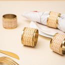 Cane Napkin Rings | Beige | 5 cm | Set of 2