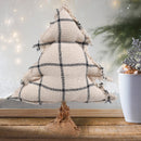 Cotton Filled Christmas Tree | Table Decorative | Natural Check.