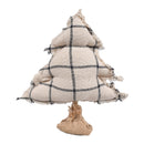 Cotton Filled Christmas Tree | Table Decorative | Natural Check.