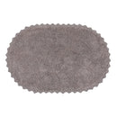 Cotton Bath Mat | Oval Shape | Beige