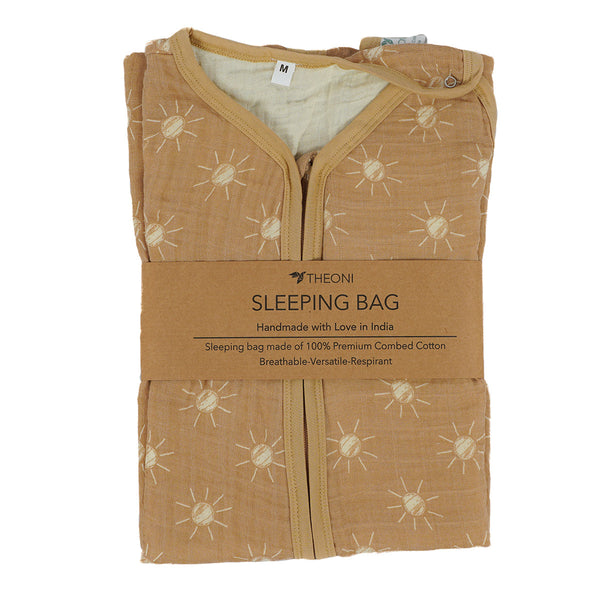 Cotton Muslin Sleeping Bag | Santorini Sun Design | Yellow